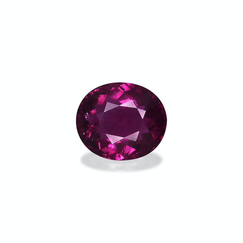Kupfer-Turmalin lengte OVAL Magenta-Lila 3.74 karaten