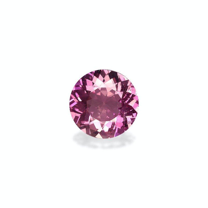 Kupfer-Turmalin lengte RUNDEN Fuscia Pink 5.22 karaten
