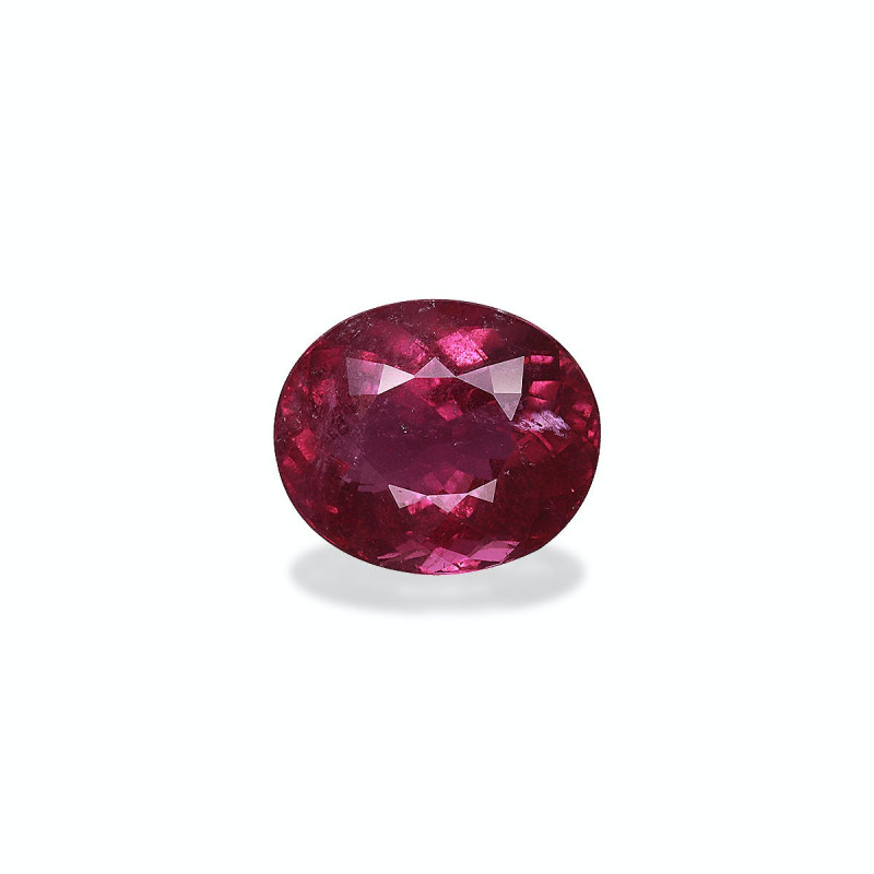 Kupfer-Turmalin lengte OVAL Magenta-Lila 11.74 karaten