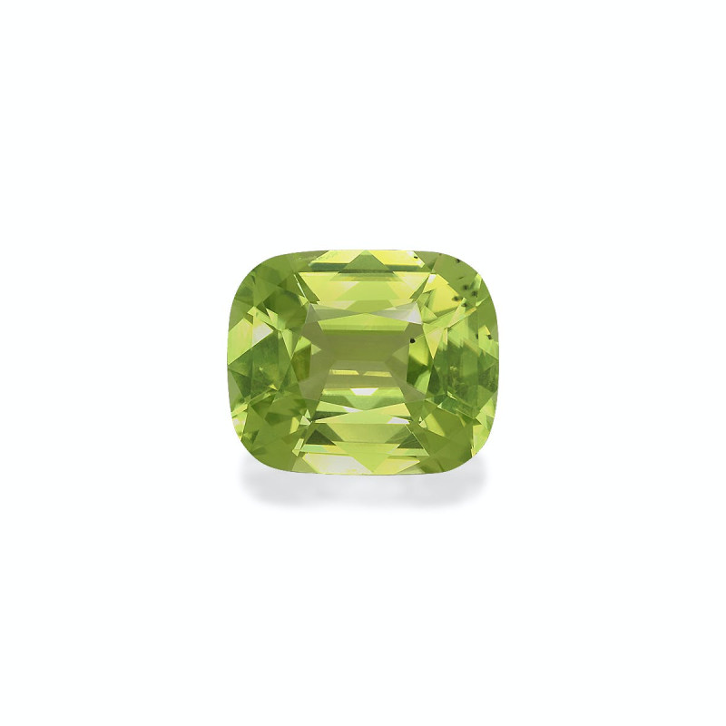 CUSHION-cut Peridot Pistachio Green 4.59 carats