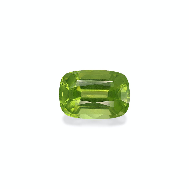 CUSHION-cut Peridot Pistachio Green 8.14 carats