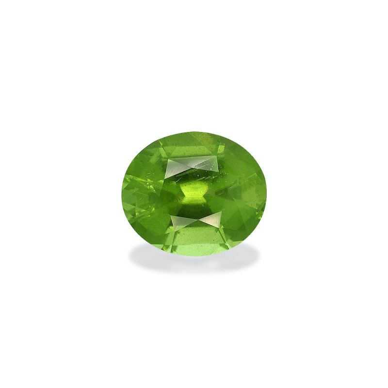 OVAL-cut Peridot Lime Green 6.74 carats