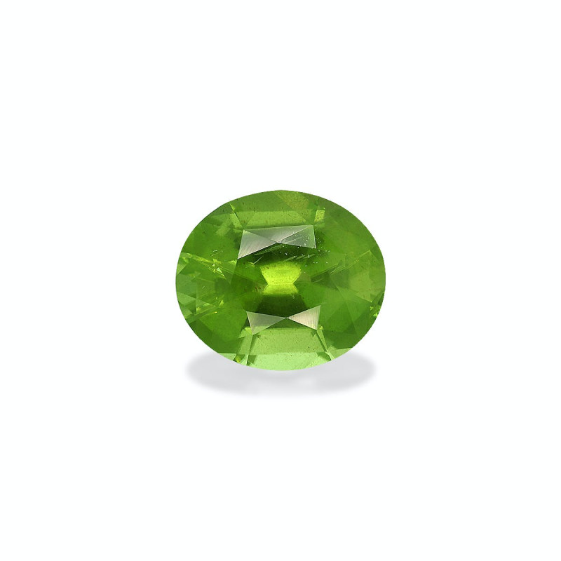 橄榄石 taille 椭圆形 青柠绿 6.74 carats