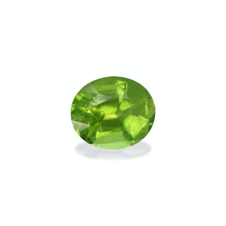 OVAL-cut Peridot Lime Green 6.74 carats