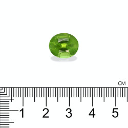 Peridot lengte OVAL Limettengr&uuml;n 6.74 karaten