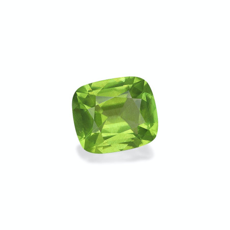 CUSHION-cut Peridot Lime Green 5.53 carats
