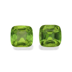 CUSHION-cut Peridot Lime...