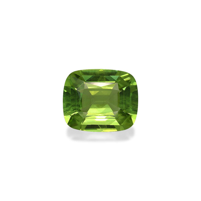 CUSHION-cut Peridot Pistachio Green 5.09 carats