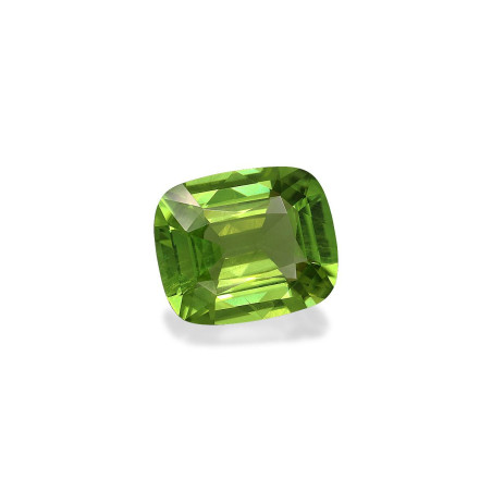 CUSHION-cut Peridot Pistachio Green 5.09 carats
