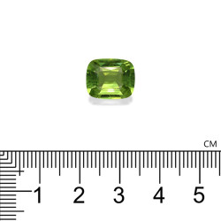 Kussen geslepen Peridot Pistache Groen 5.09 karaat