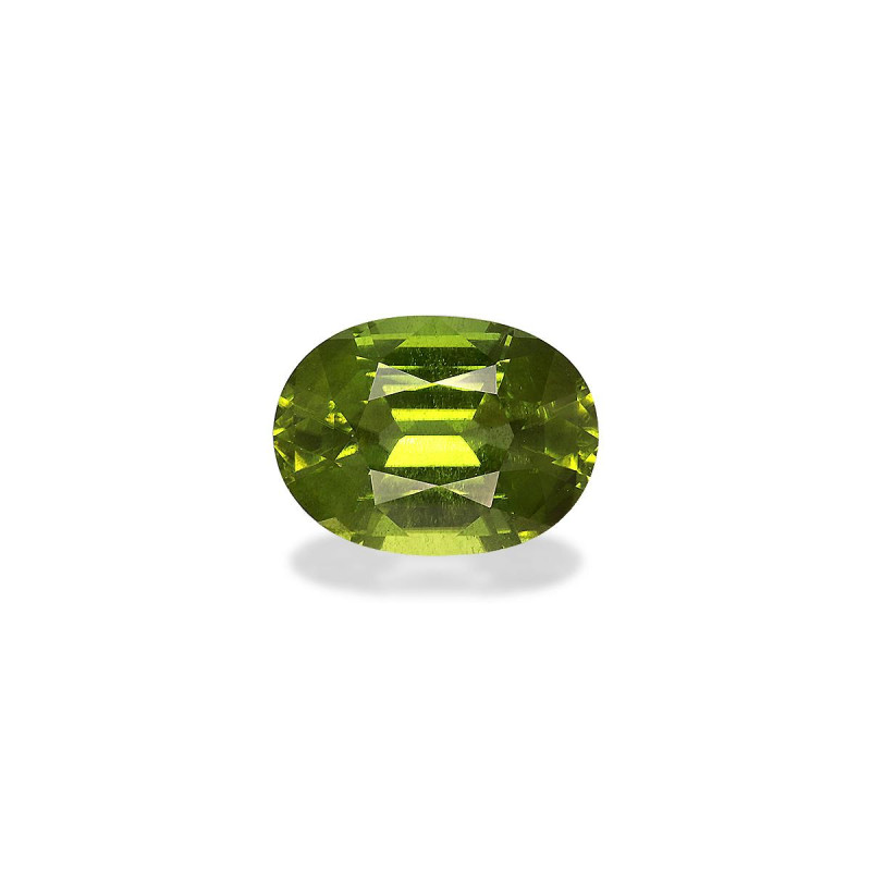 OVAL-cut Peridot Green 7.04 carats