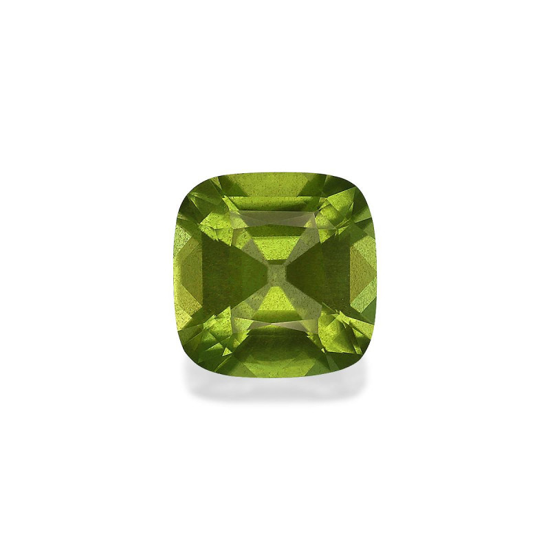 CUSHION-cut Peridot Lime Green 5.71 carats