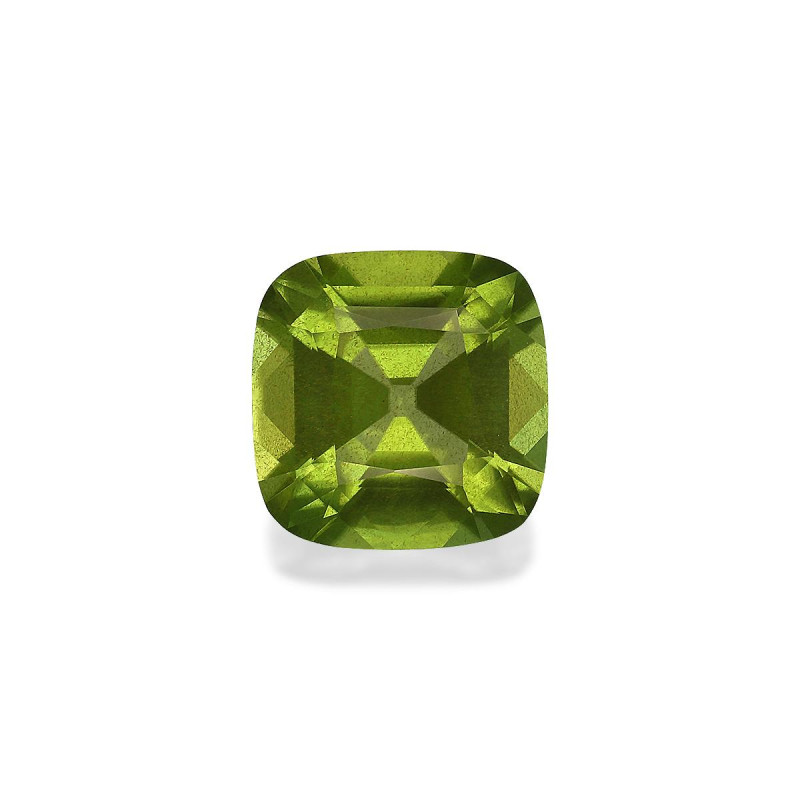 橄榄石 taille 靠垫 青柠绿 5.71 carats
