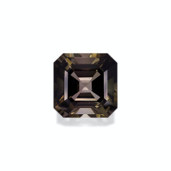 SQUARE-cut brown tourmaline...