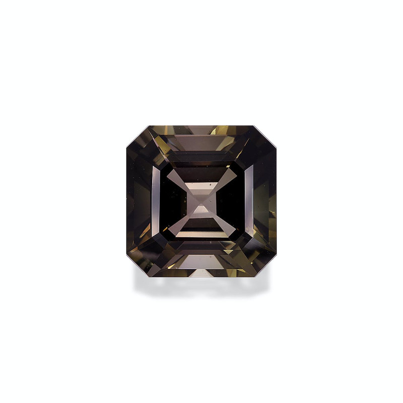 SQUARE-cut brown tourmaline Coffee Brown 15.31 carats