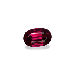 rhodolite الحجم بيضاوي أحمر 11.27 