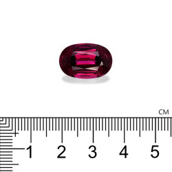 rhodolite الحجم بيضاوي أحمر 11.27 