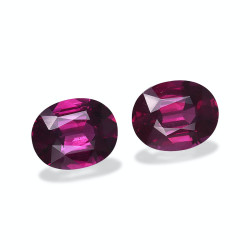 Ovale geslepen umbalite, mauve, 7,78 karaat