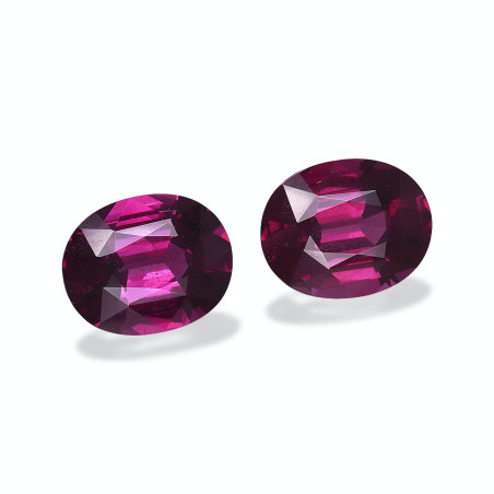OVAL-cut umbalite Purple 7.78 carats