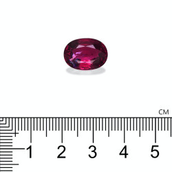 Ovale geslepen Rubelliet Roze Rood 7.23 karaat