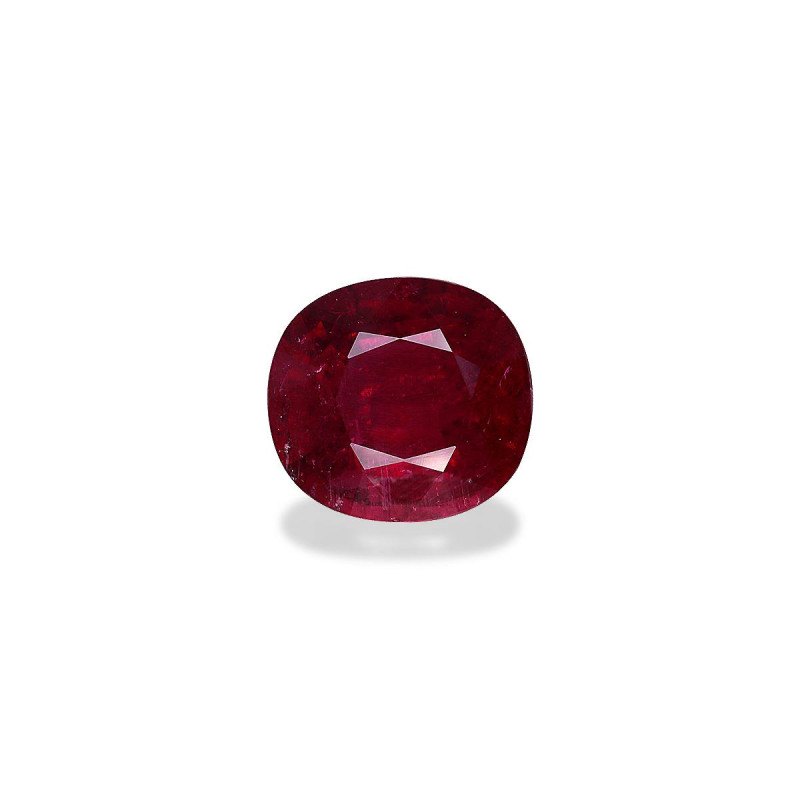 CUSHION-cut Rubellite Tourmaline Scarlet Red 30.52 carats