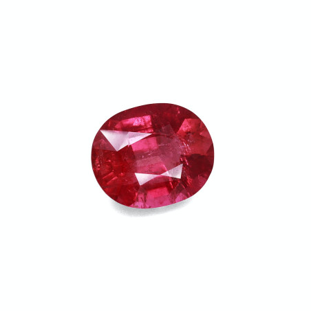 OVAL-cut Rubellite Tourmaline Rose Red 23.47 carats