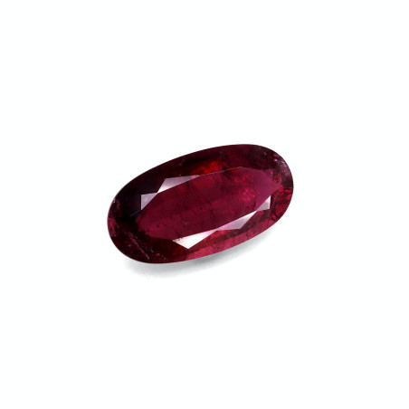 OVAL-cut Rubellite Tourmaline Red 15.19 carats