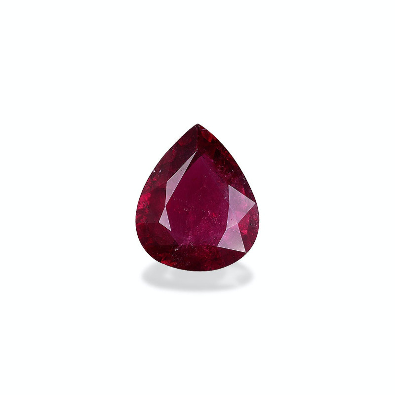 红碧榴石 taille 梨子 猩红色 17.24 carats