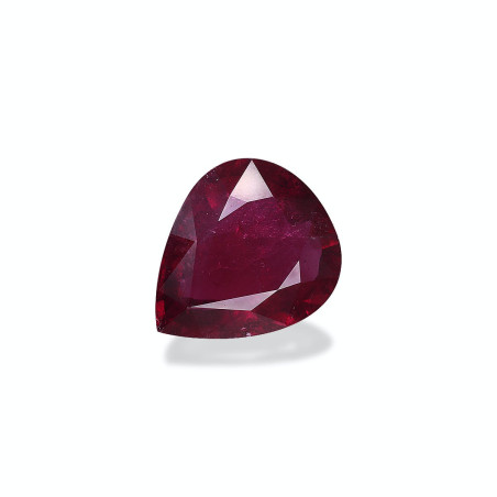 Pear-cut Rubellite Tourmaline Scarlet Red 17.24 carats