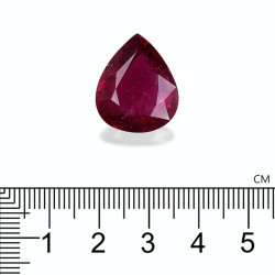 Rubelliet Peer geslepen Scarlet Rood 17.24 karaat