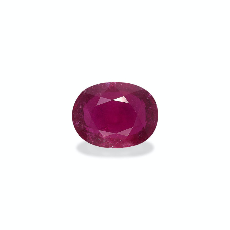 Rubellite taille OVALE Rose Red 13.40 carats
