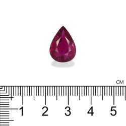 Rubelliet Peer Geslepen Roze Rood 6.40 karaat