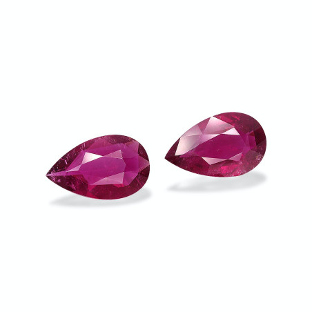 Pear-cut Rubellite Tourmaline Red 13.28 carats
