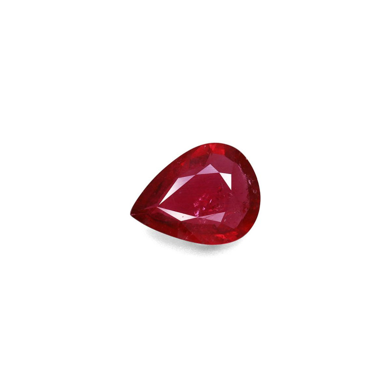 Rubellite taille Poire Rouge 4.78 carats
