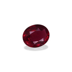 Ovale geslepen Rubelliet Scarlet Rood 8.31 karaat