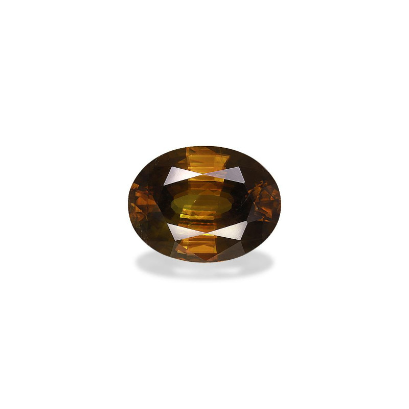 OVAL-cut Sphene Brown 5.88 carats