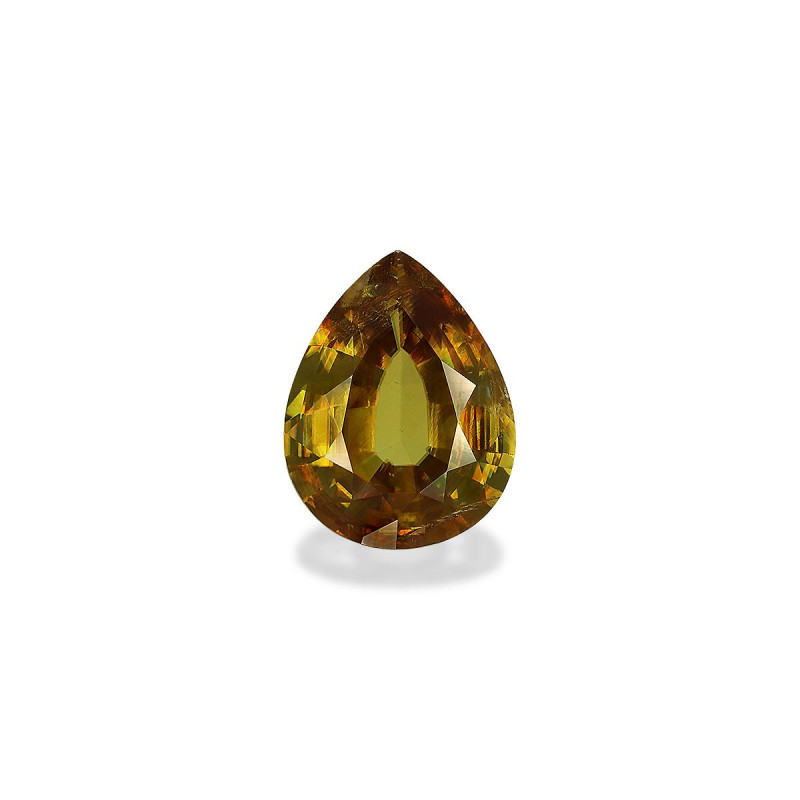 Pear-cut Sphene Green 8.57 carats