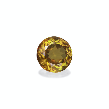 ROUND-cut Sphene Golden Yellow 3.25 carats