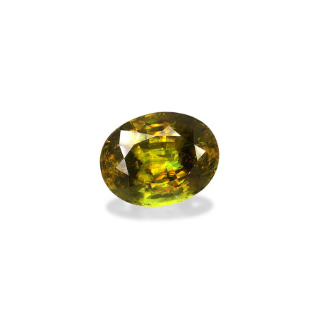 OVAL-cut Sphene Green 12.55 carats