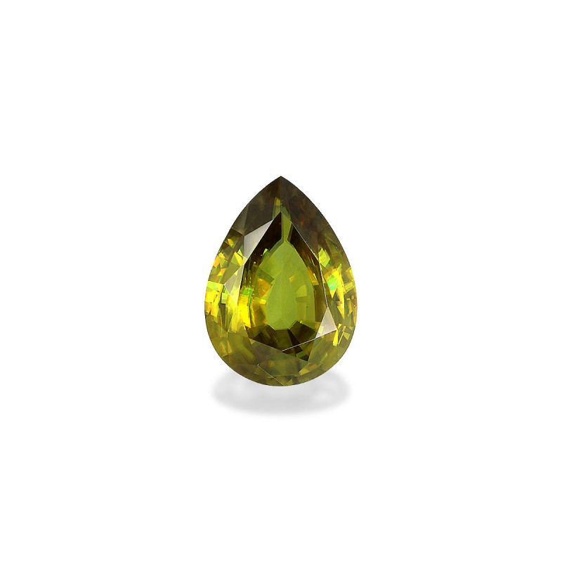 Pear-cut Sphene Green 8.93 carats