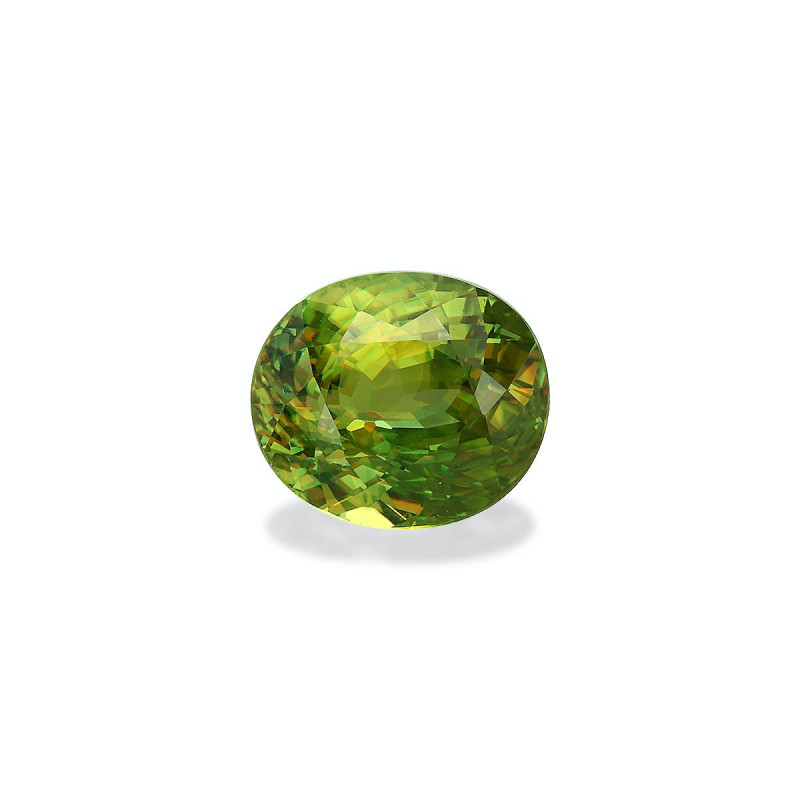 OVAL-cut Sphene Lime Green 5.73 carats