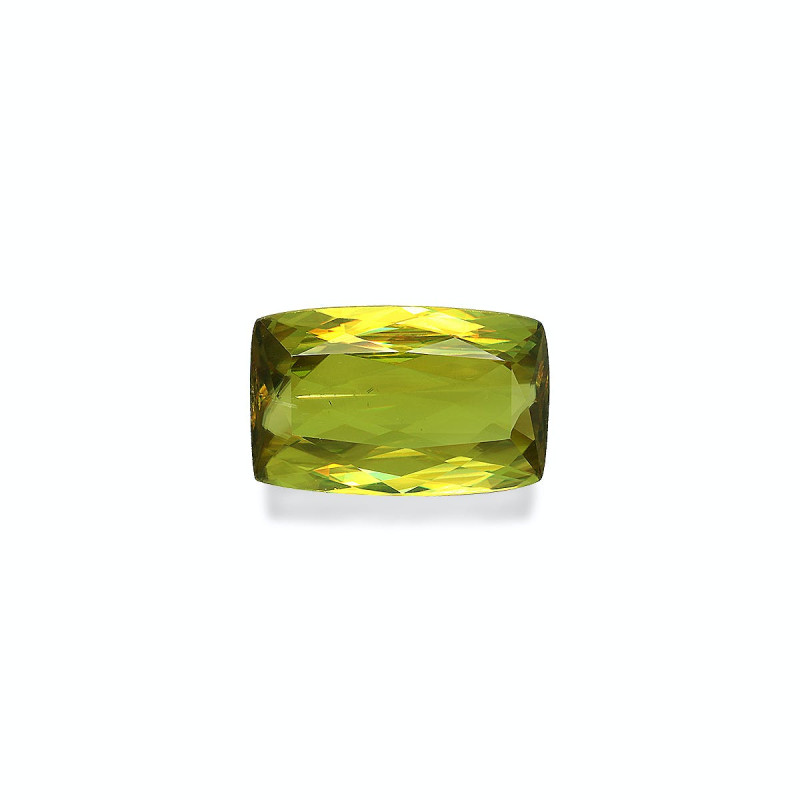 CUSHION-cut Sphene Lime Green 6.96 carats