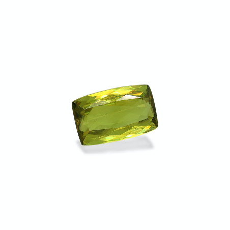 CUSHION-cut Sphene Lime Green 6.96 carats