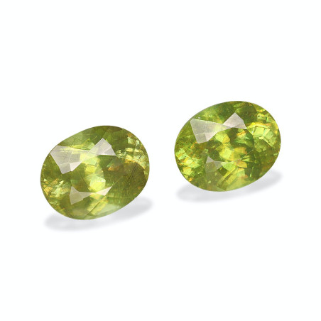 Sphene taille OVALE Vert 4.57 carats