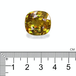Sphene kussen geslepen Goudgeel 33,57 karaat