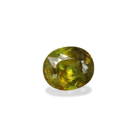 CUSHION-cut Sphene Green 16.82 carats