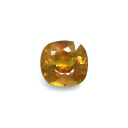 CUSHION-cut Sphene Green...