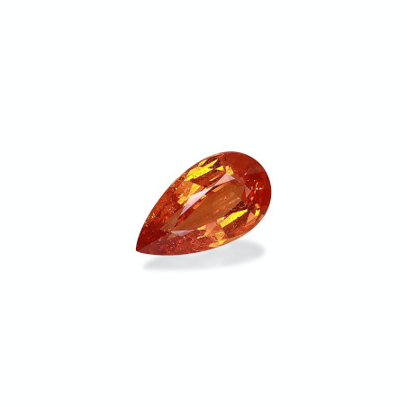 Pear-cut spessartite Mandarin Orange 7.86 carats