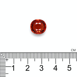 spessartite الحجم بيضاوي البرتقالي 5.91 