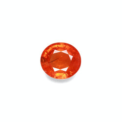 spessartite الحجم بيضاوي البرتقالي 11.16 